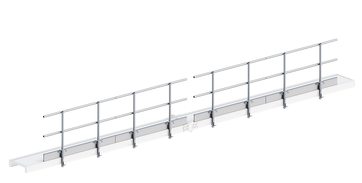 Seitenschutz für Alu-Steg 600, faltbar Seitenschutz für Alu-Steg 600, faltbar, 5,16 m