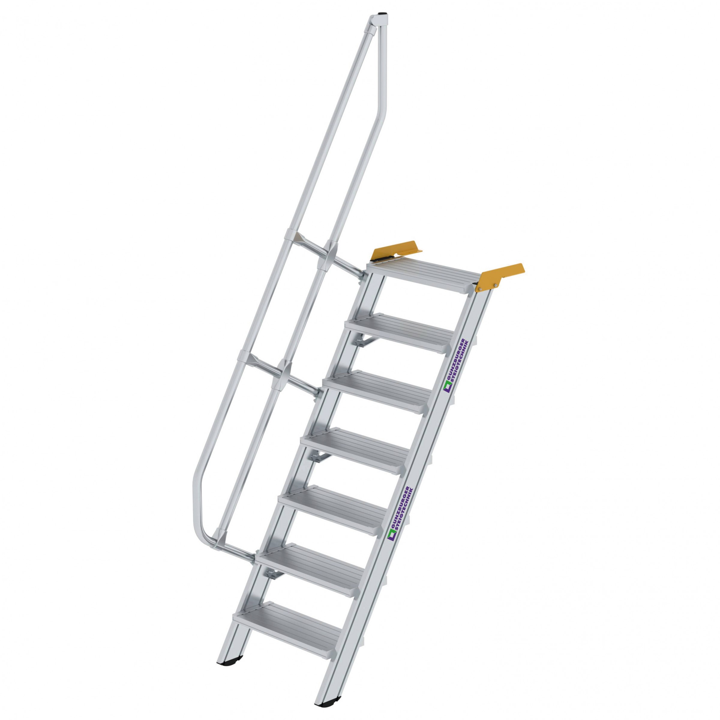 Aluminium-Treppe 60°, Stufenbreite 600 mm, 4 Stufen Aluminium-Treppe 60°, Stufenbreite 600 mm, 4 Stufen