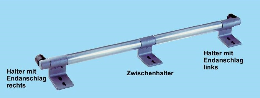 Leichtmetallrohr eloxiert Alu-Rundrohr für Regalleiter-Schienenanlage, eloxiert