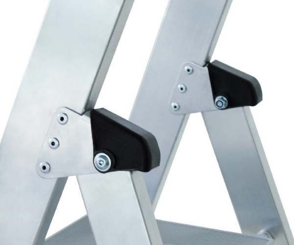 Leitergelenk safe-cap Stufen-Stehleiter, 250 kg, einseitig begehbar mit clip-step R13, 3 Stufen