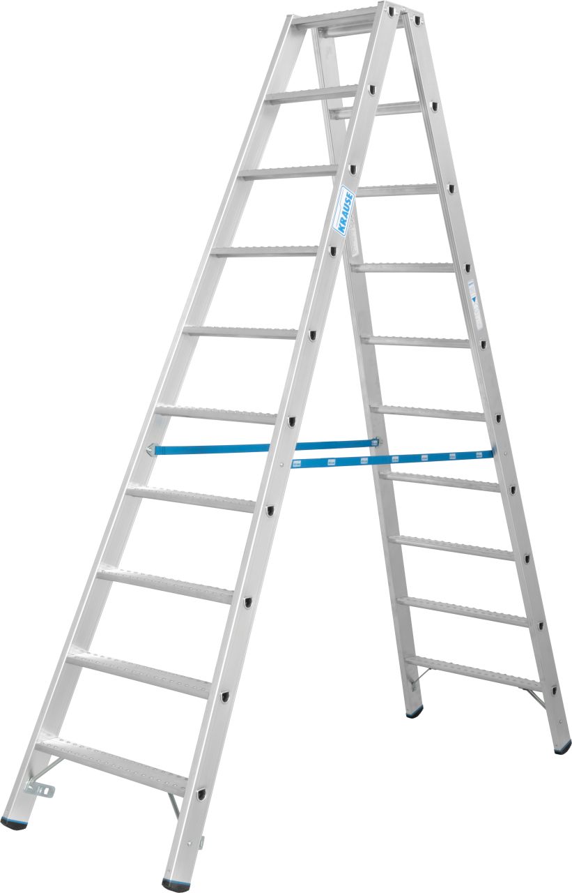 Stabilo Doppelleiter mit R13-Stufen, 2 x 10 Stufen Stabilo Doppelleiter mit R13-Stufen, 2 x 10 Stufen