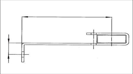 Wandhalter verstellbar 150 - 300 mm, Stahl verzinkt
