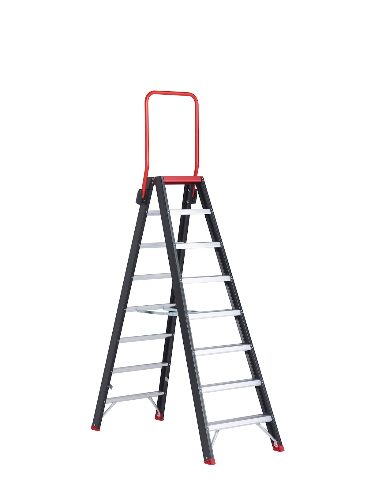 Taurus TDO Stufenstehleiter - beidseitig begehbar, 2 x 2 Stufen
