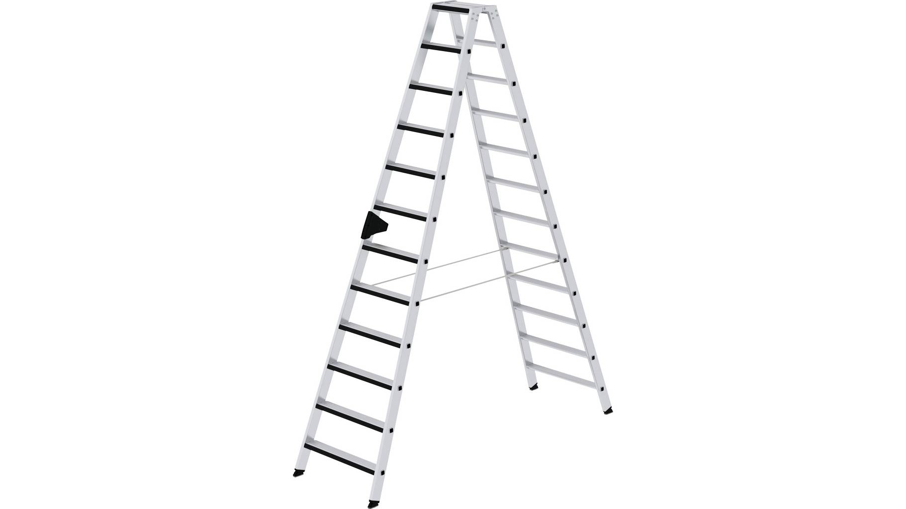 Stufen-Stehleiter beidseitig begehbar mit relax step, 2x8 Stufen Stufen-Stehleiter beidseitig begehbar mit relax step, 2x8 Stufen