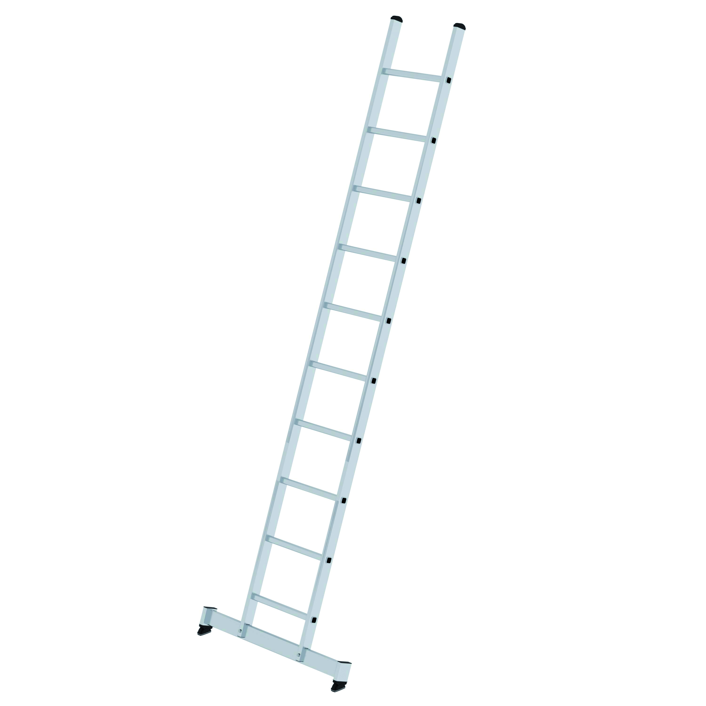 Sprossen-Anlegeleiter mit nivello®-Traverse, 10 Sprossen Sprossen-Anlegeleiter mit nivello®-Traverse - 6 Sprossen