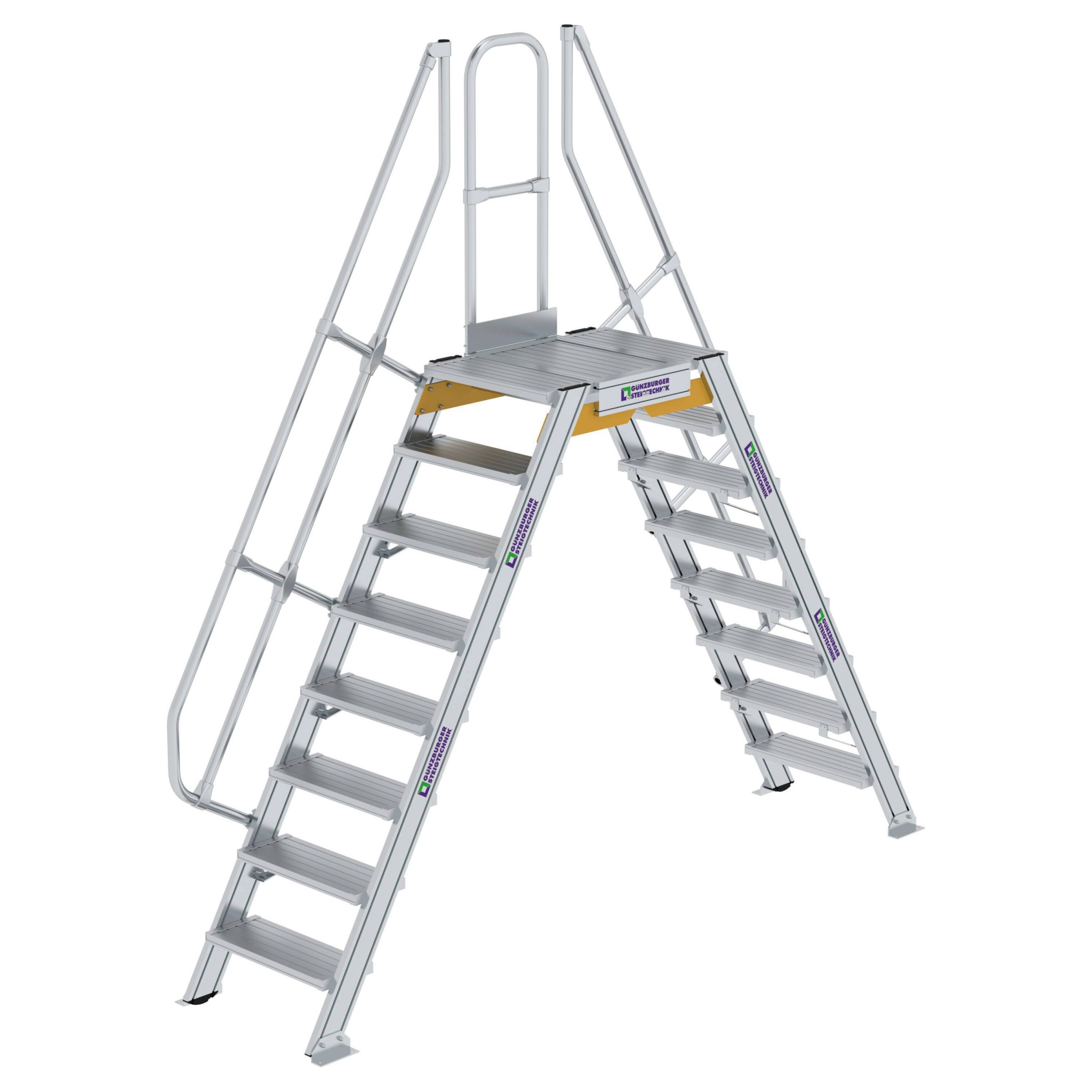 Aluminium-Überstieg 60°, Stufenbreite 600 mm, 6 Stufen Aluminium-Überstieg 60°, Stufenbreite 600 mm, 6 Stufen