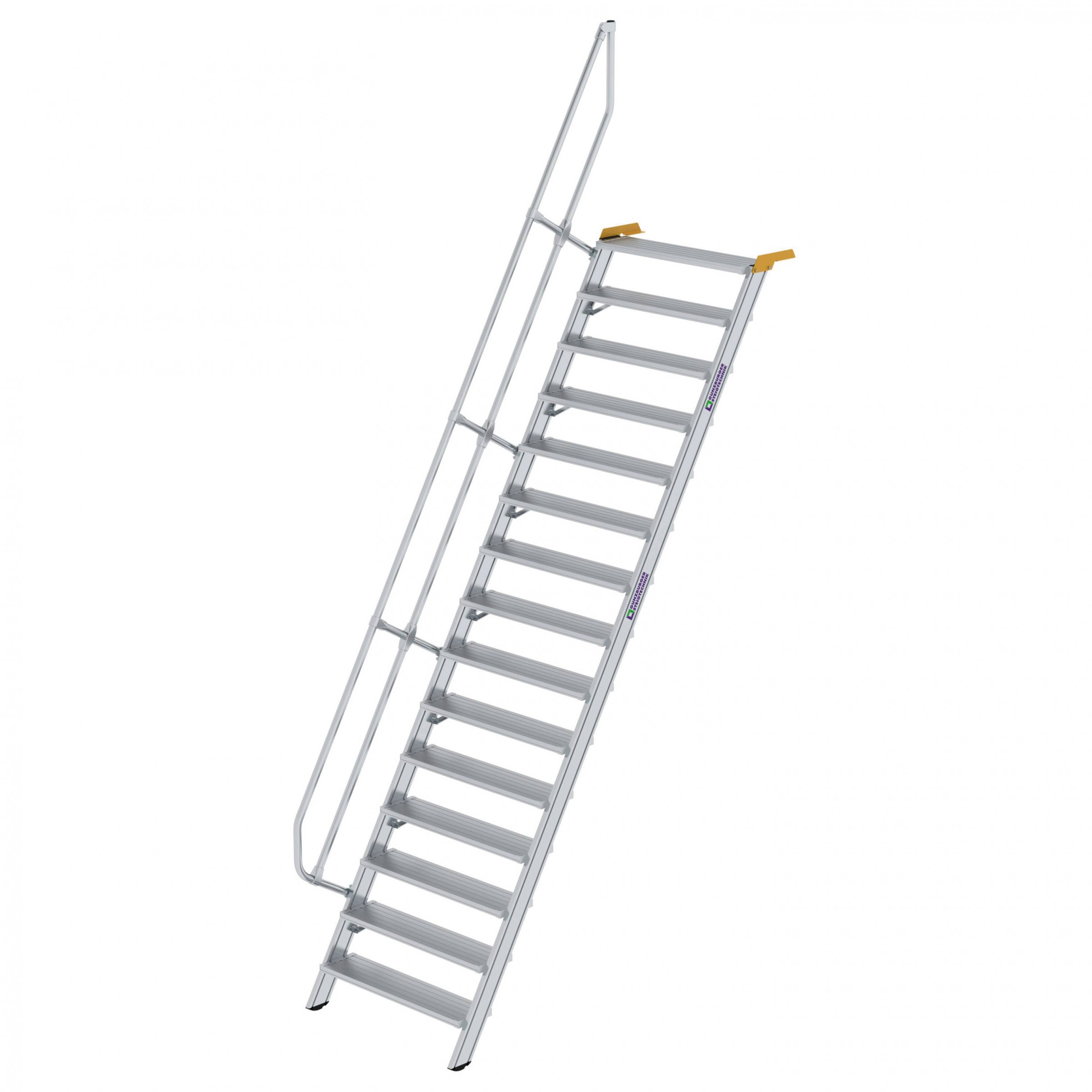 Aluminium-Treppe 60°, Stufenbreite 1000 mm, 5 Stufen