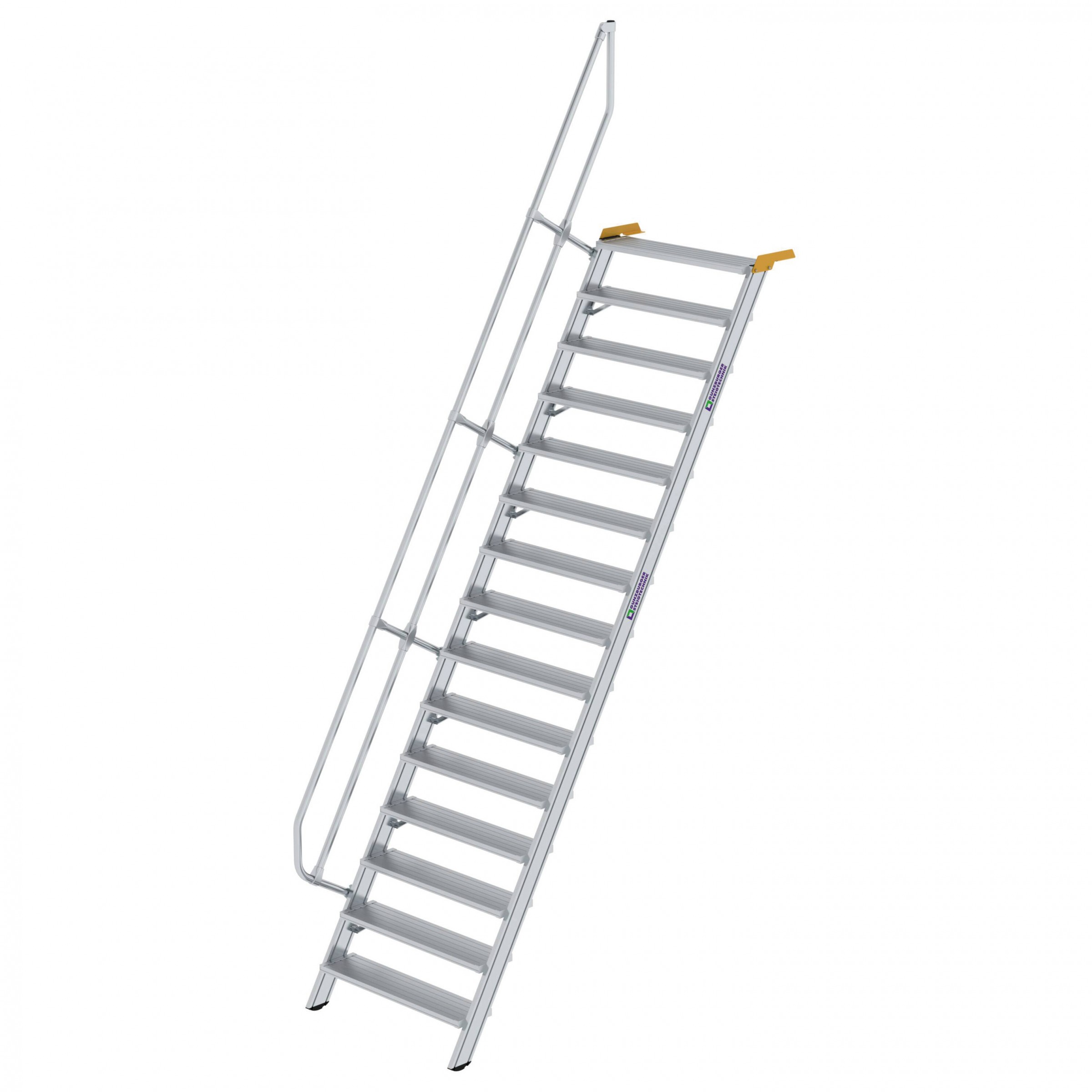 Aluminium-Treppe 60°, Stufenbreite 1000 mm, 4 Stufen