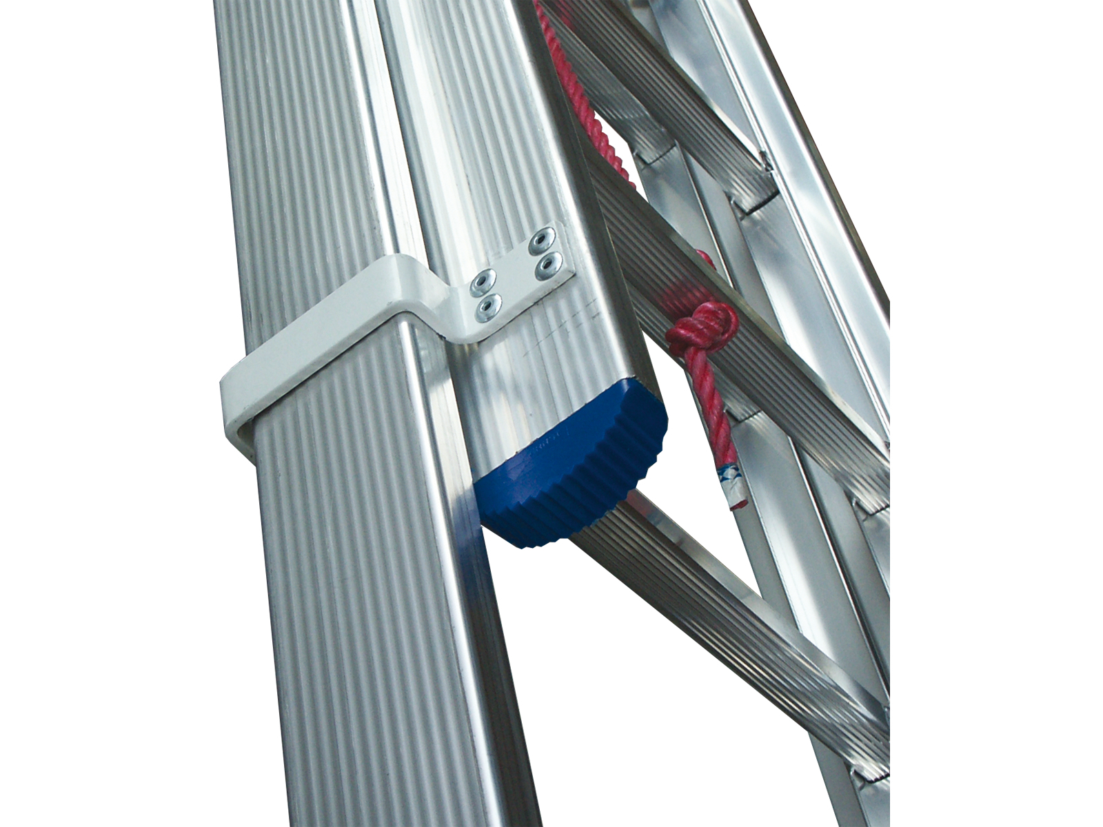 Seilzugleiter Industrieausführung, 2-teilig geschweißt 2x22 Sprossen/Stufen