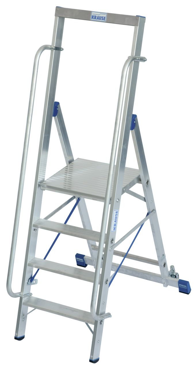 Stabilo Stufen-Stehleiter mit großer Standplattform 4 Sprossen/Stufen