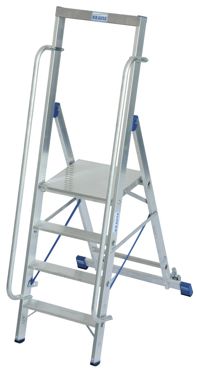 STABILO Stufen-Stehleiter mit großer Standplattform 4 Stufen