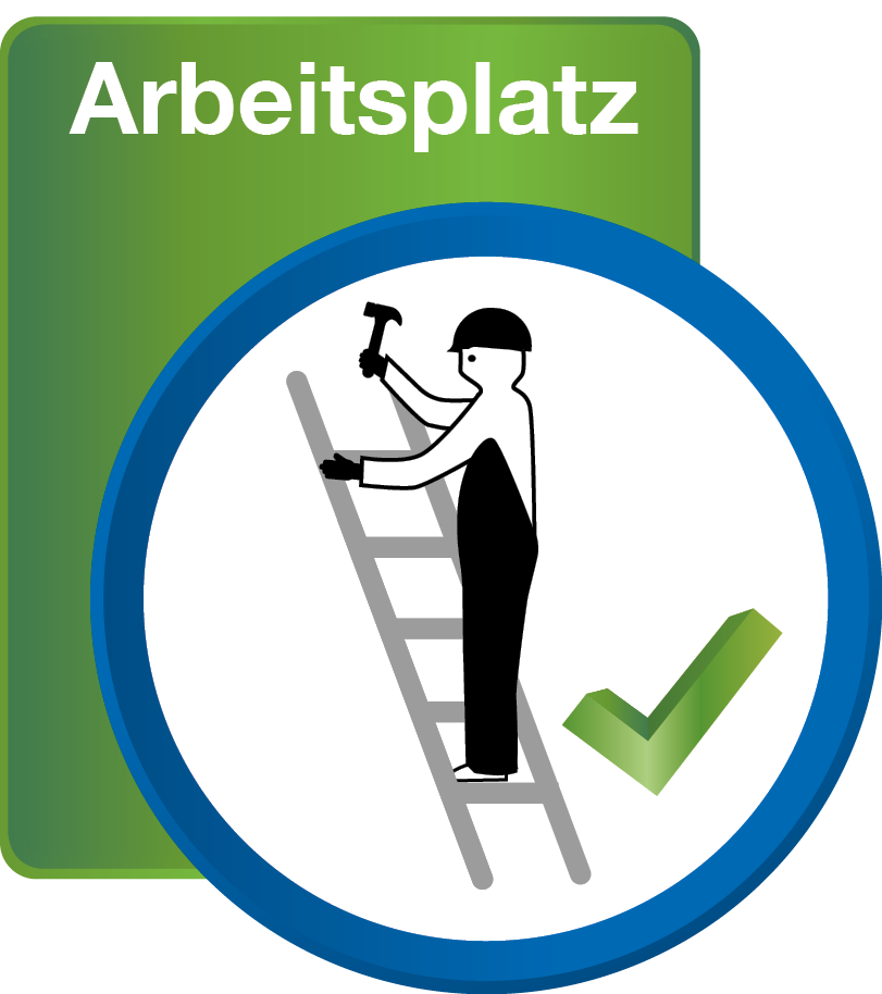 STABILO Stufen-Stehleiter, fahrbar 6 Stufen