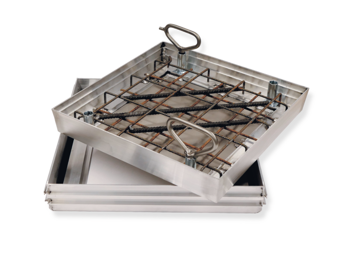 Schachtabdeckung, lichtes Schachtmaß 600 x 600 mm, Aluminium