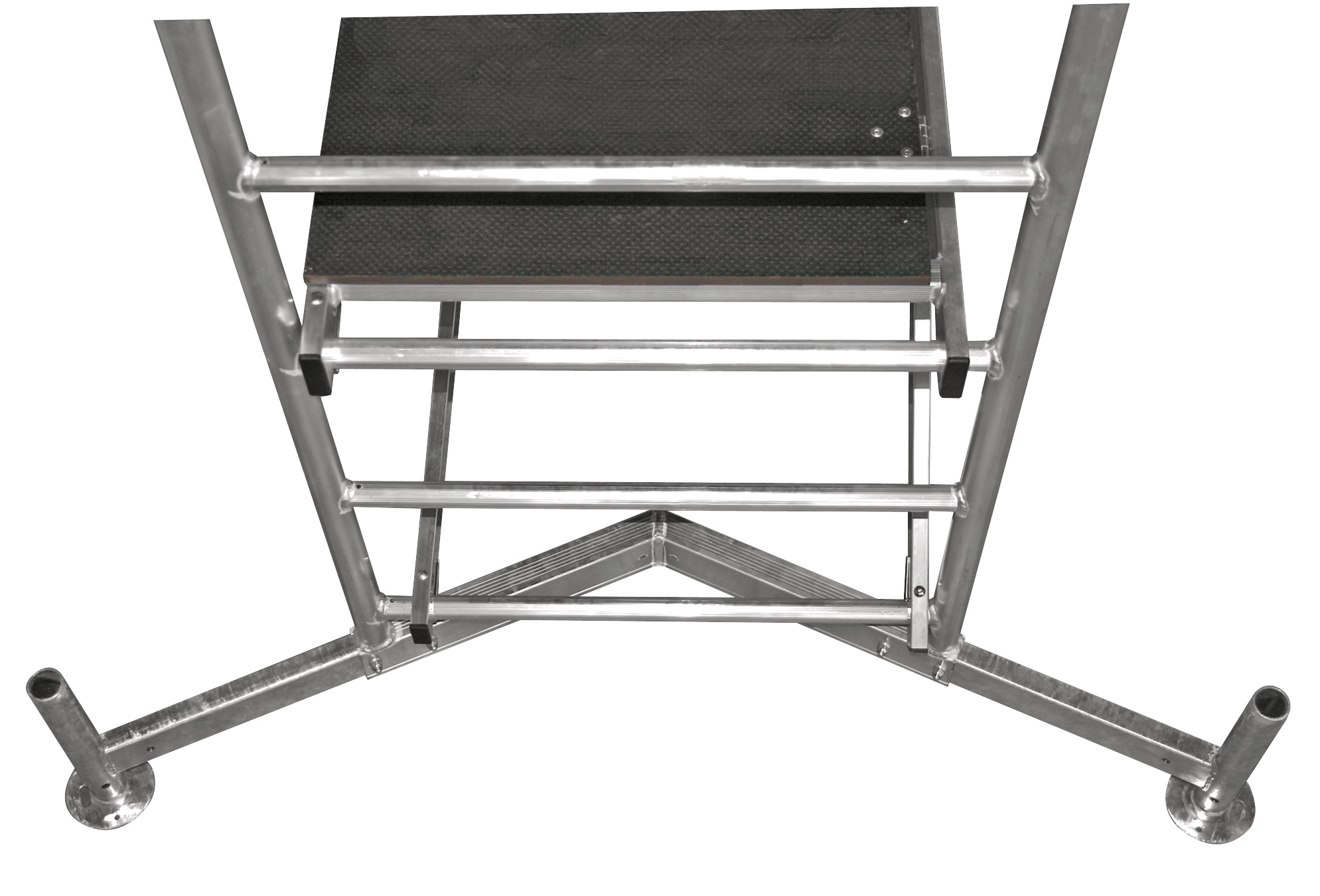 ClimTec Fahrgerüst (Alu) + höhenverstellbare 150mm Fahrrollen, Standhöhe 5 m