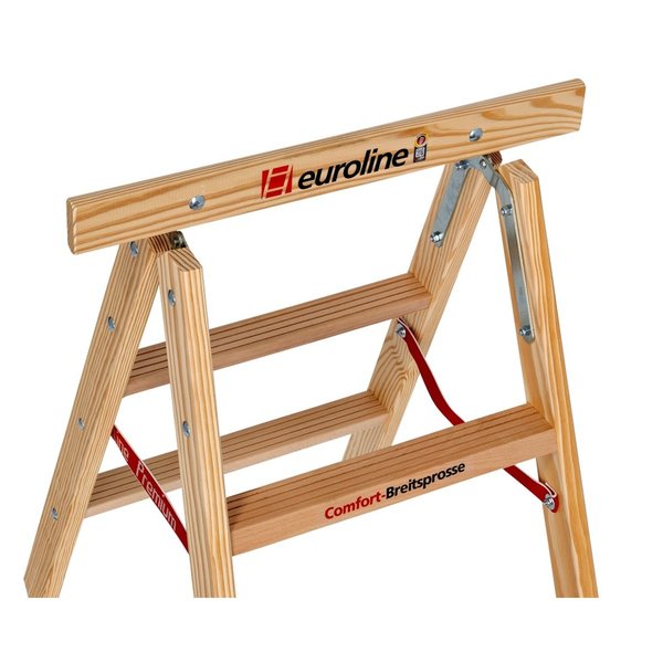 Holz-Tapezierbock mit Comfort-Breitsprosse Holz-Tapezierbock mit Comfort-Breitsprosse