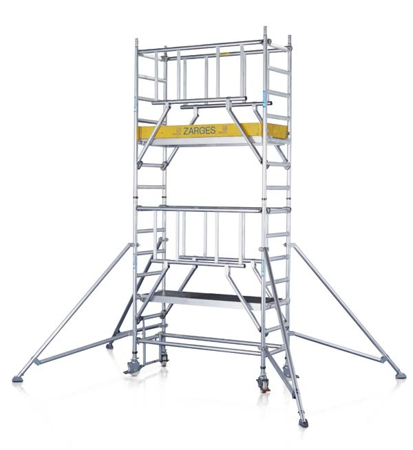 MultiTower S-PLUS 1T, Fahrgerüst mit Auslegern, 0,75 x 1,80 m - Standhöhe 11,20 m