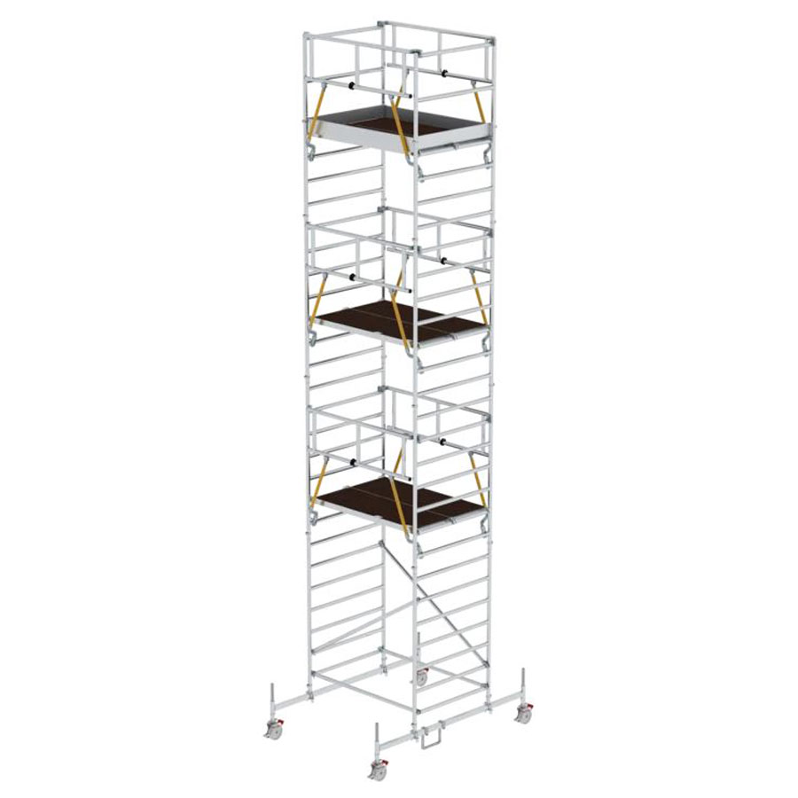 Rollgerüst SG mit Fahrbalken und Doppel-Plattform 1,80 x 1,35 m, Arbeitshöhe 5,07 m Rollgerüst SG mit Fahrbalken und Doppel-Plattform 1,80 x 1,35 m, Arbeitshöhe 5,07 m