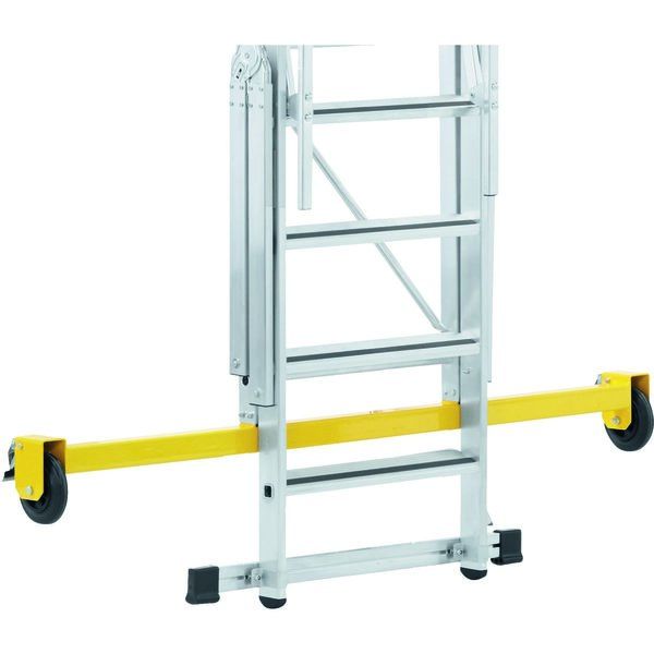ZAP Safemaster Plus S, gebördelte Plattformleiter, fahrbar, 4 Stufen einschl. Plattform