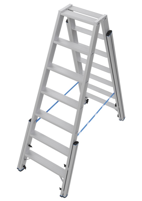 STABILO Teleskop-Stufen-DoppelLeiter, 2x5 Stufen STABILO Teleskop-Stufen-DoppelLeiter, 2x5 Stufen