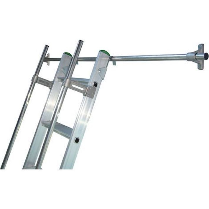 S 15/1, Pro Serie 600 Regaleinhängeleiter  aus Aluminium -mit Traverse (freier Zustand), 11 Stufen