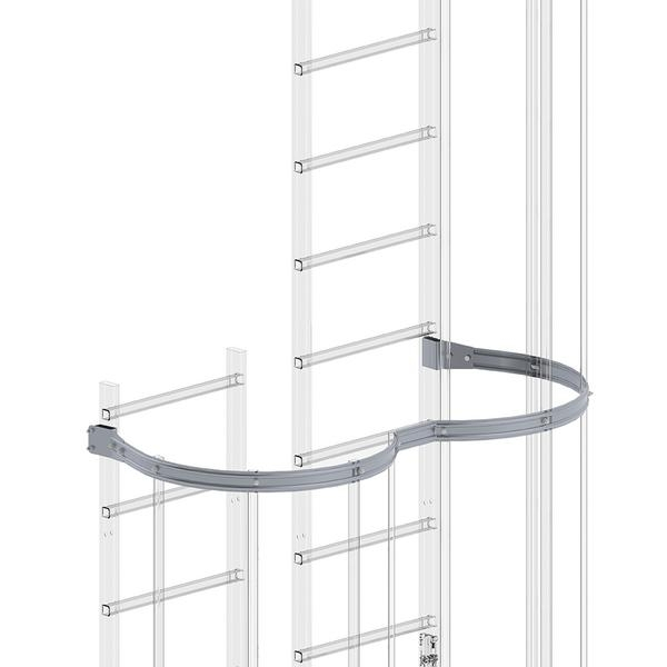 Rückenschutzbügel, versetzte Ausführung, Aluminium eloxiert