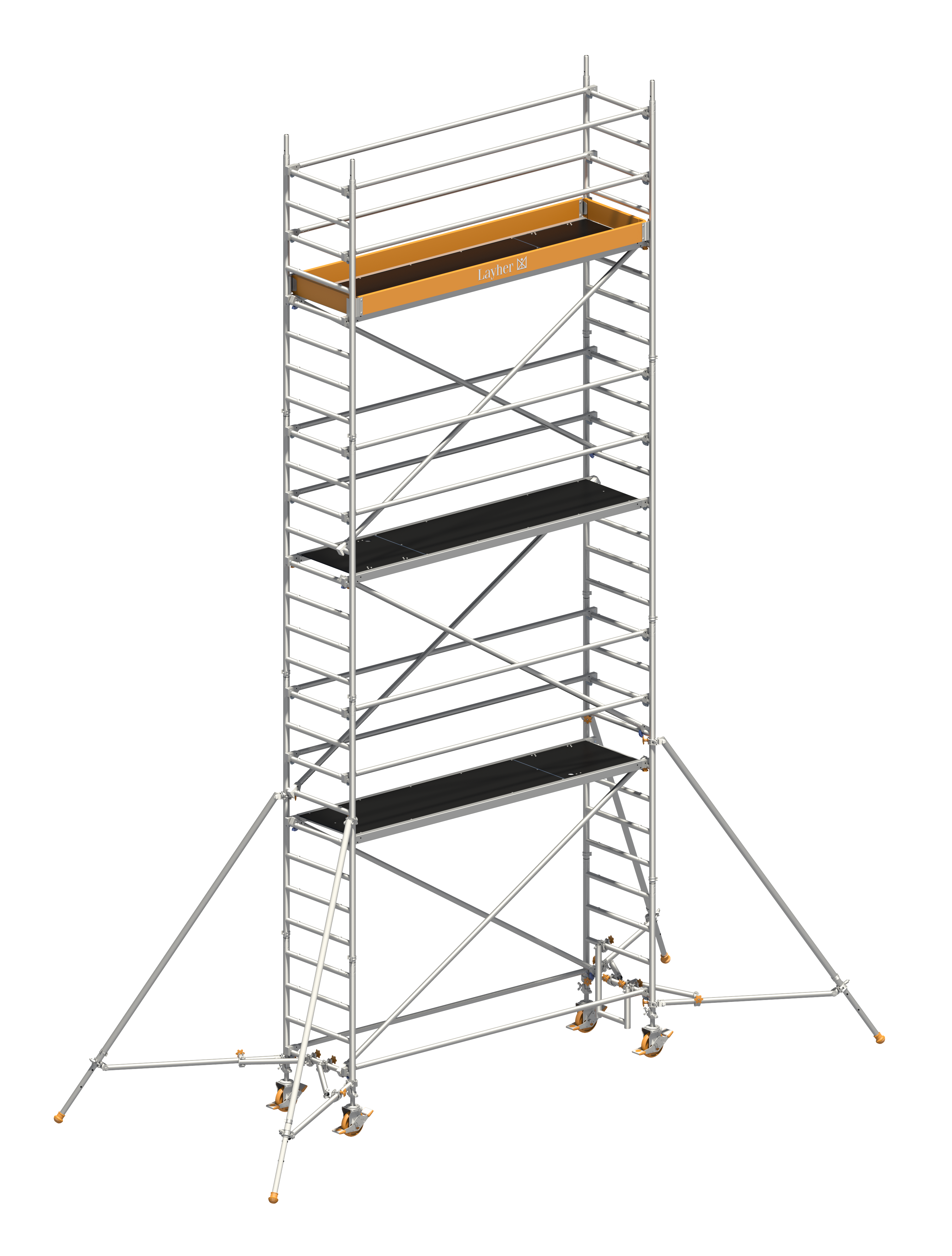 Uni Standard P2 mit Gerüststützen ausziehbar, AH 8,20 m Uni Standard P2, mit Gerüststützen, ausziehbar, Arbeitshöhe 6,20 m