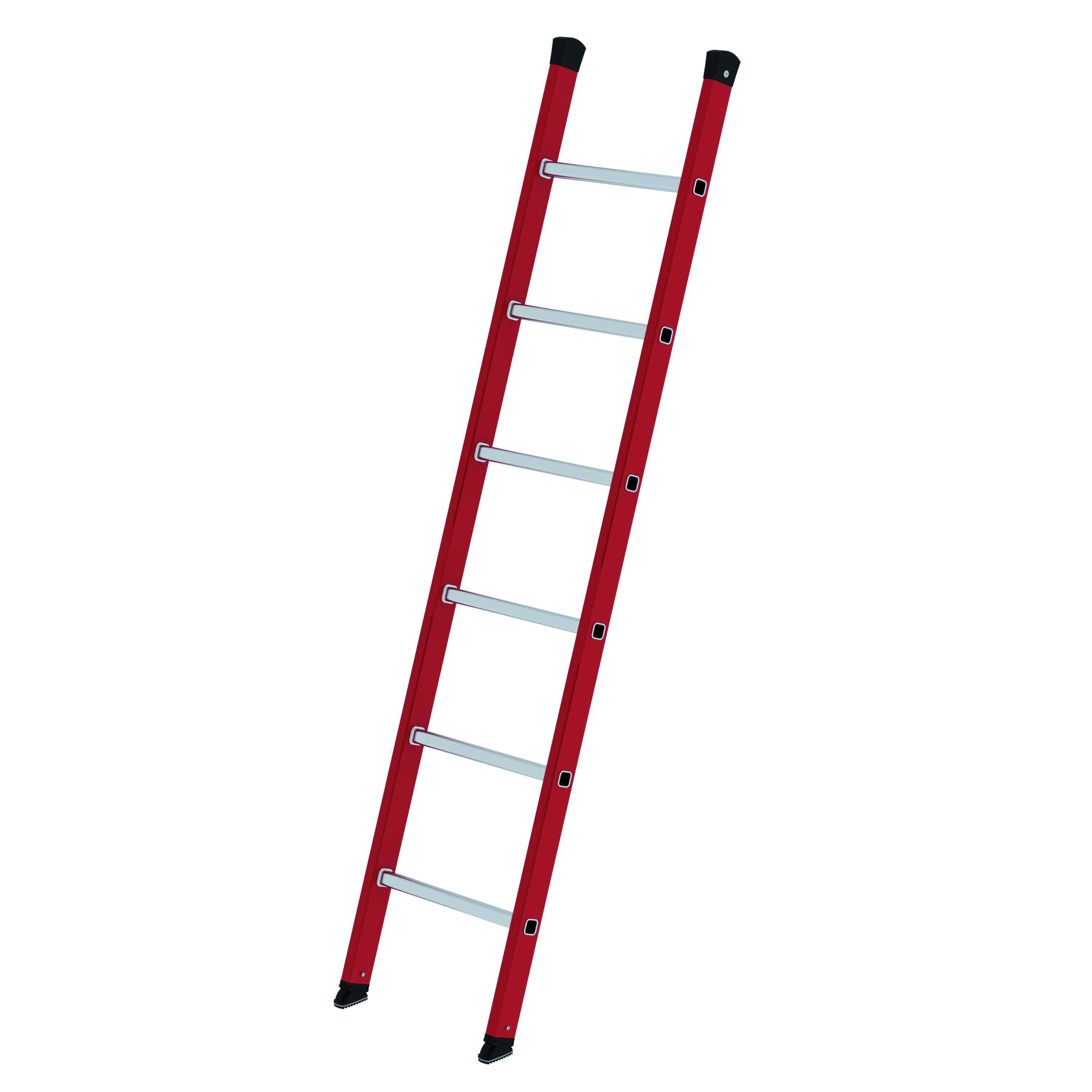 Anlegeleiter GFK/Alu, 6 Sprossen Sprossen-Anlegeleiter GFK/Alu ohne Traverse, 6 Sprossen