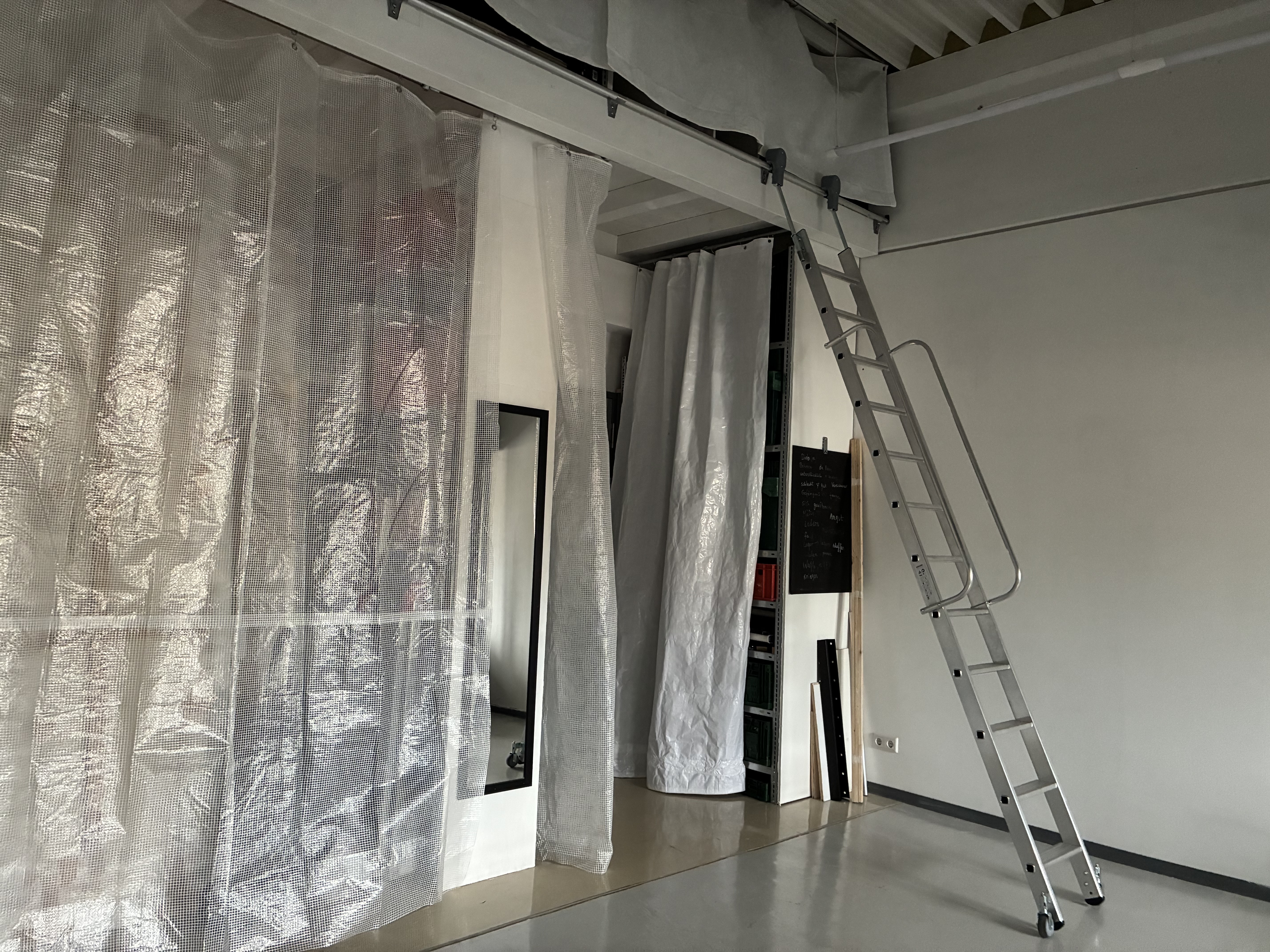 Aluminium-Regalleiter, fahrbar, 10 Stufen