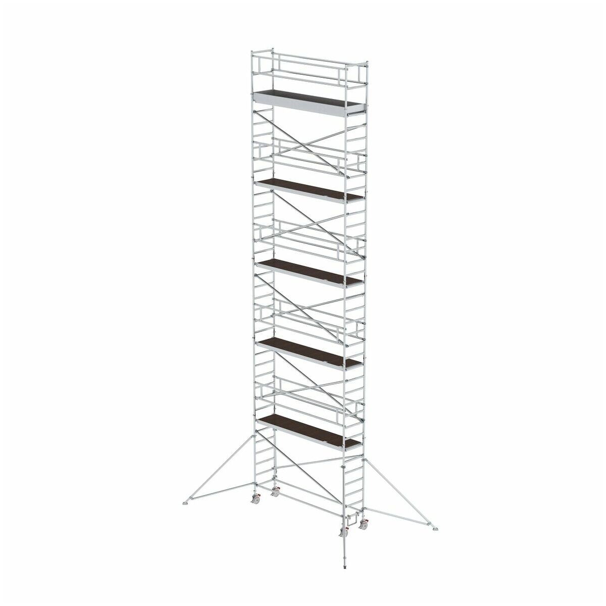 Aluminium-Rollgerüst mit Ausleger, Plattformgröße 3,00 x 0,75 m, Standhöhe 3,07 m Aluminium-Rollgerüst mit Ausleger, Plattformgröße 3,00 x 0,75 m, Standhöhe 3,07 m