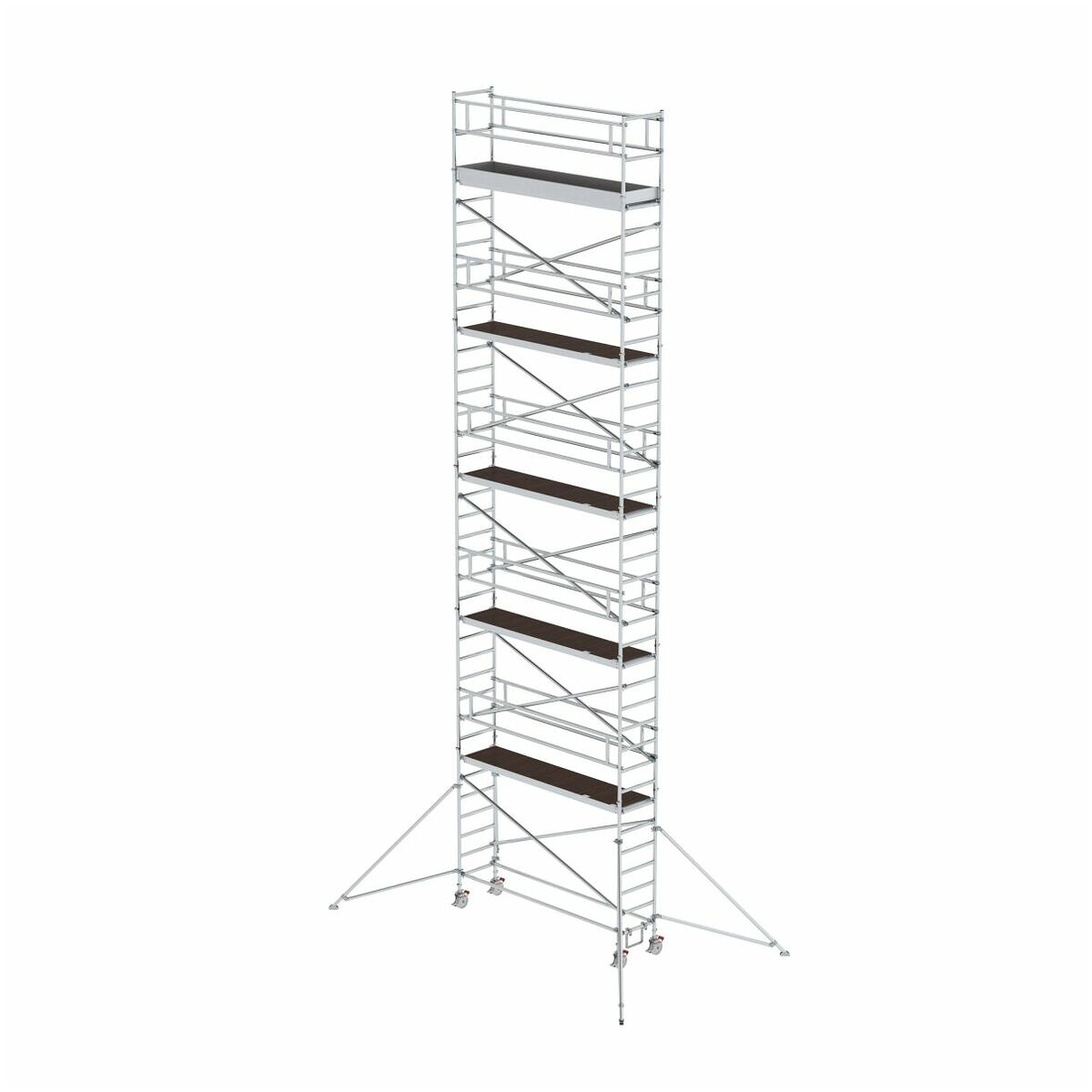 Aluminium-Rollgerüst mit Ausleger, Plattformgröße 3,00 x 0,75 m, Standhöhe 3,07 m