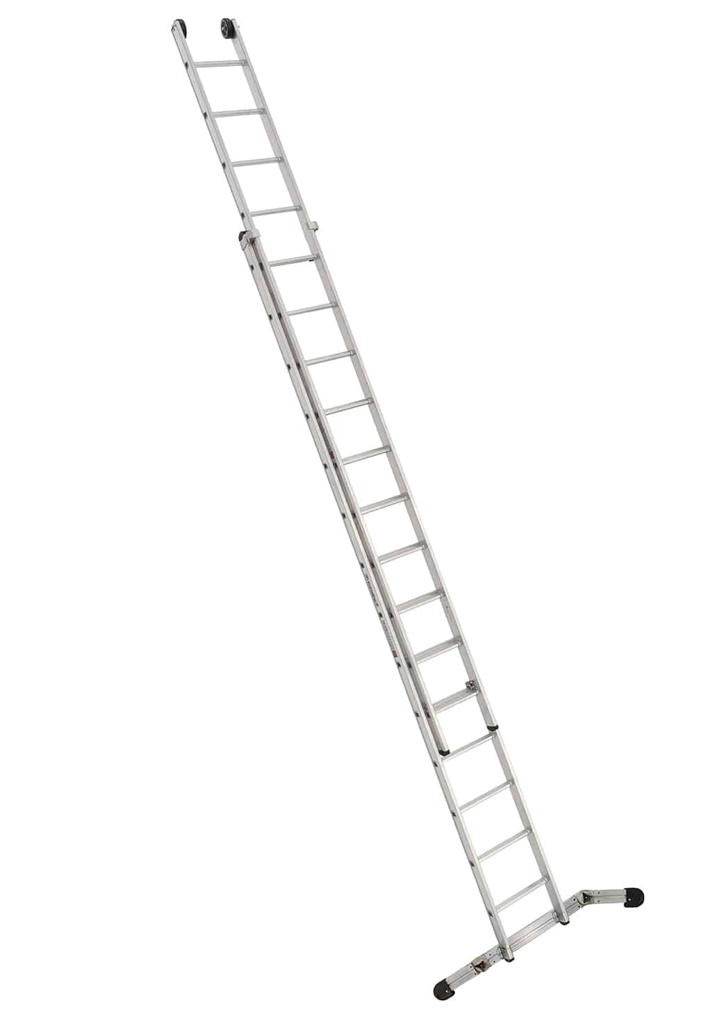 PREMIUM line Alu-Schiebeleiter, 2-teilig mit Vario - Traverse, 2 x 14 Sprossen