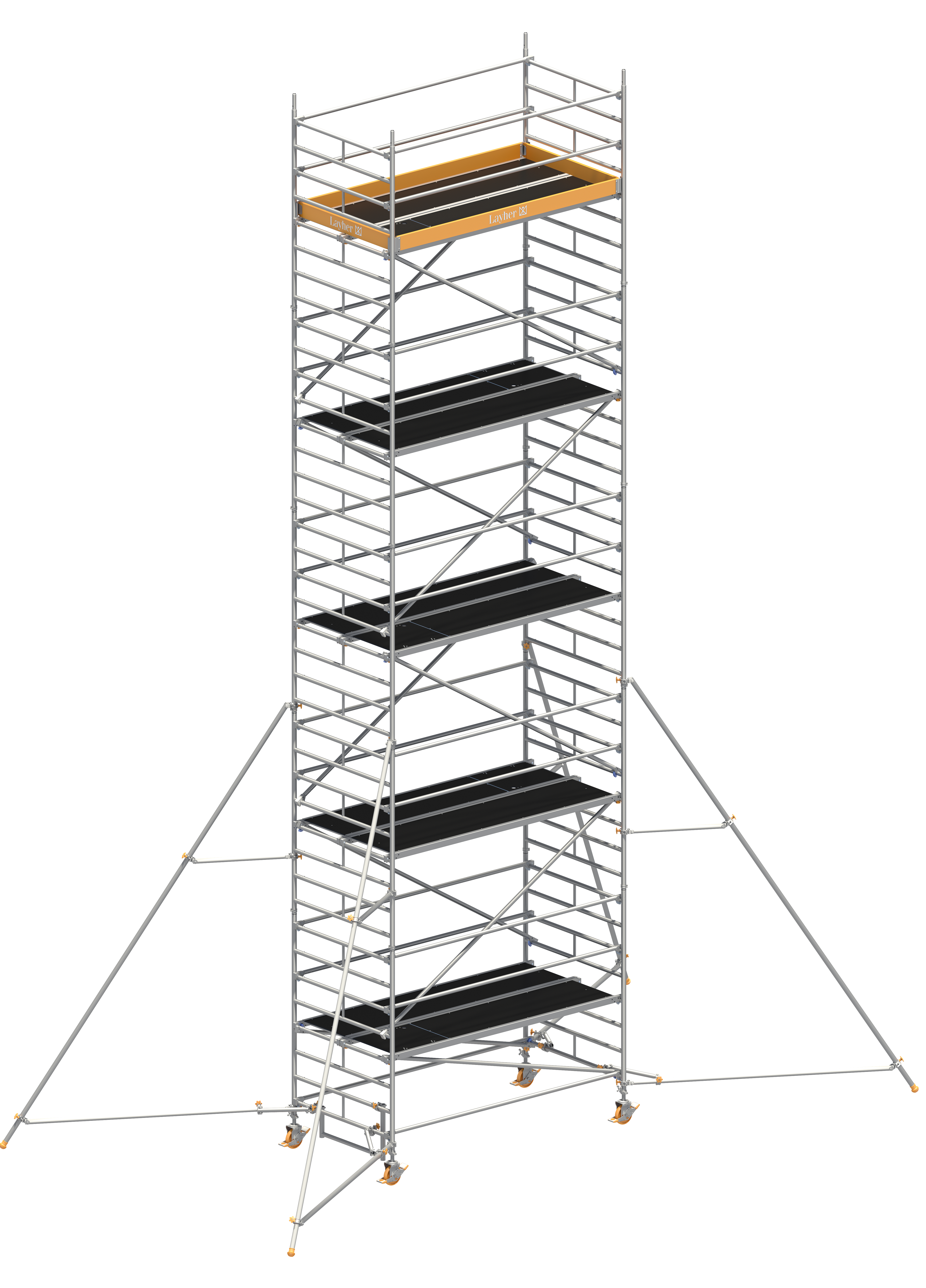 Uni Breit P2 mit Gerüststützen 5 m Uni Breit P2 mit Gerüststützen 5 m, Standhöhe 8,20 m