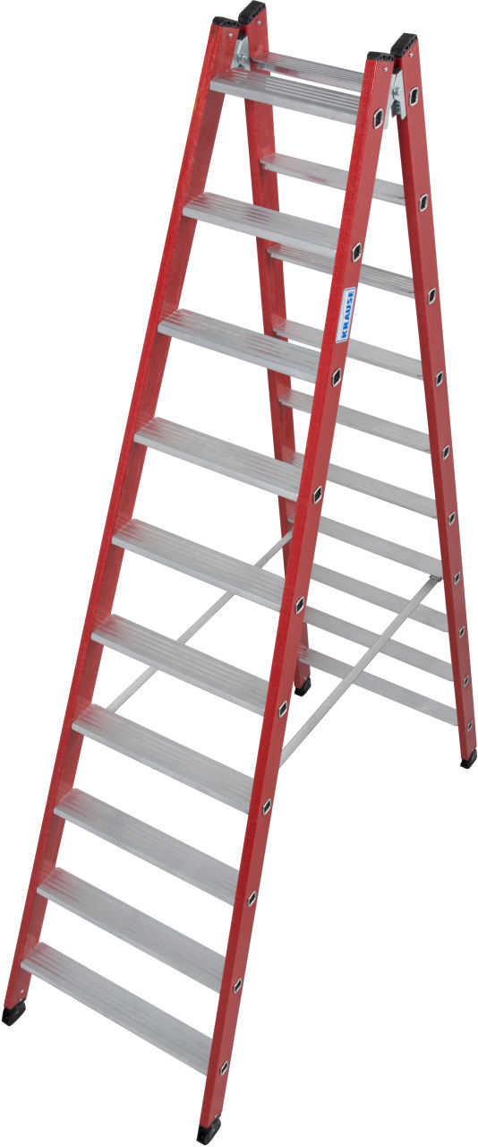 Kunststoff Stufen-Doppelleiter, 2x10 Stufen Kunststoff Stufen-DoppelLeiter, 2x10 Stufen