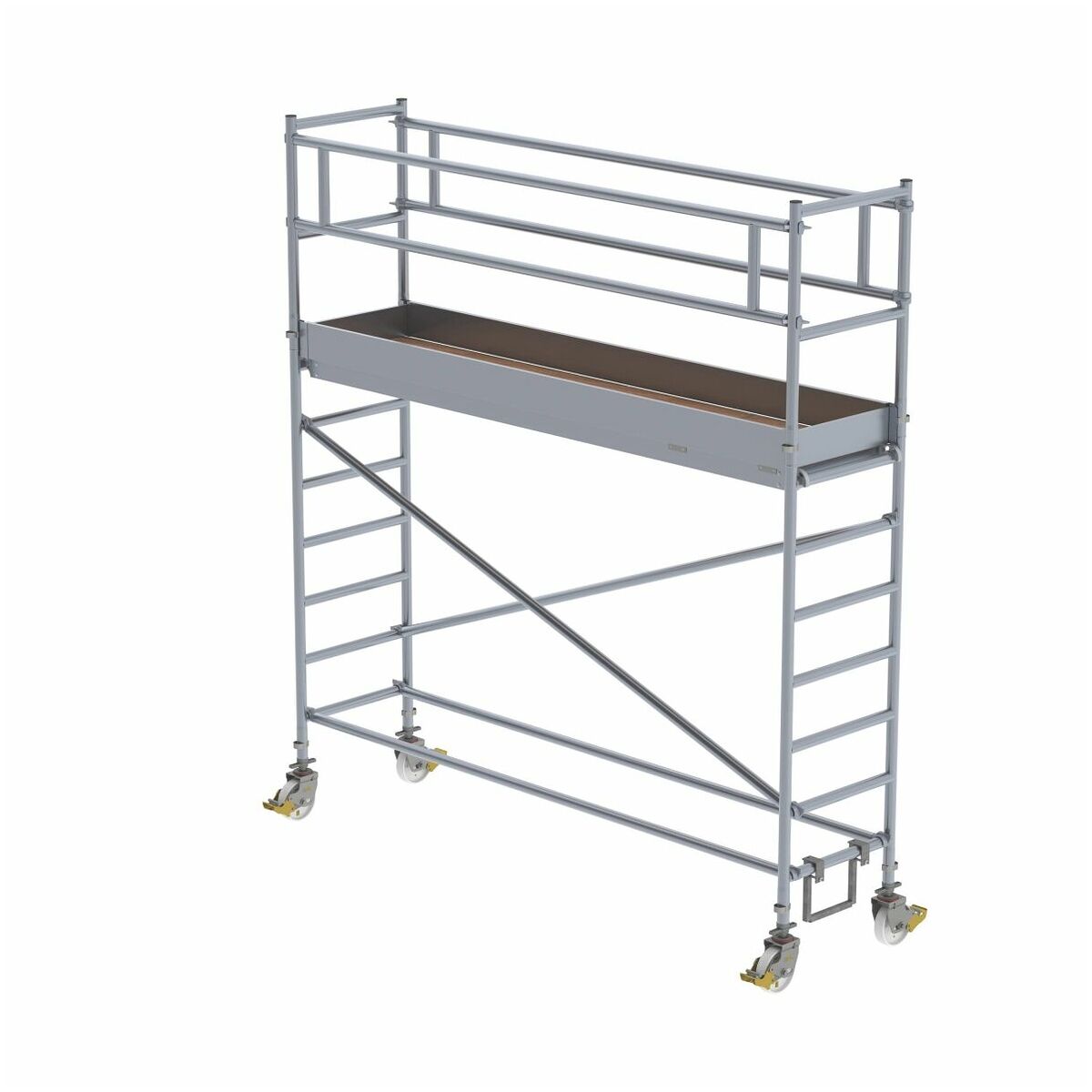 Aluminium-Rollgerüst mit Fahrbalken, Gerüstgröße 0,75 m x 3,00 m