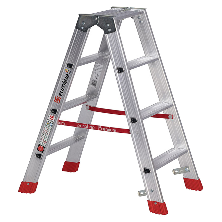 PREMIUM line Alu-Stufenstehleiter, 2 x 2 Stufen