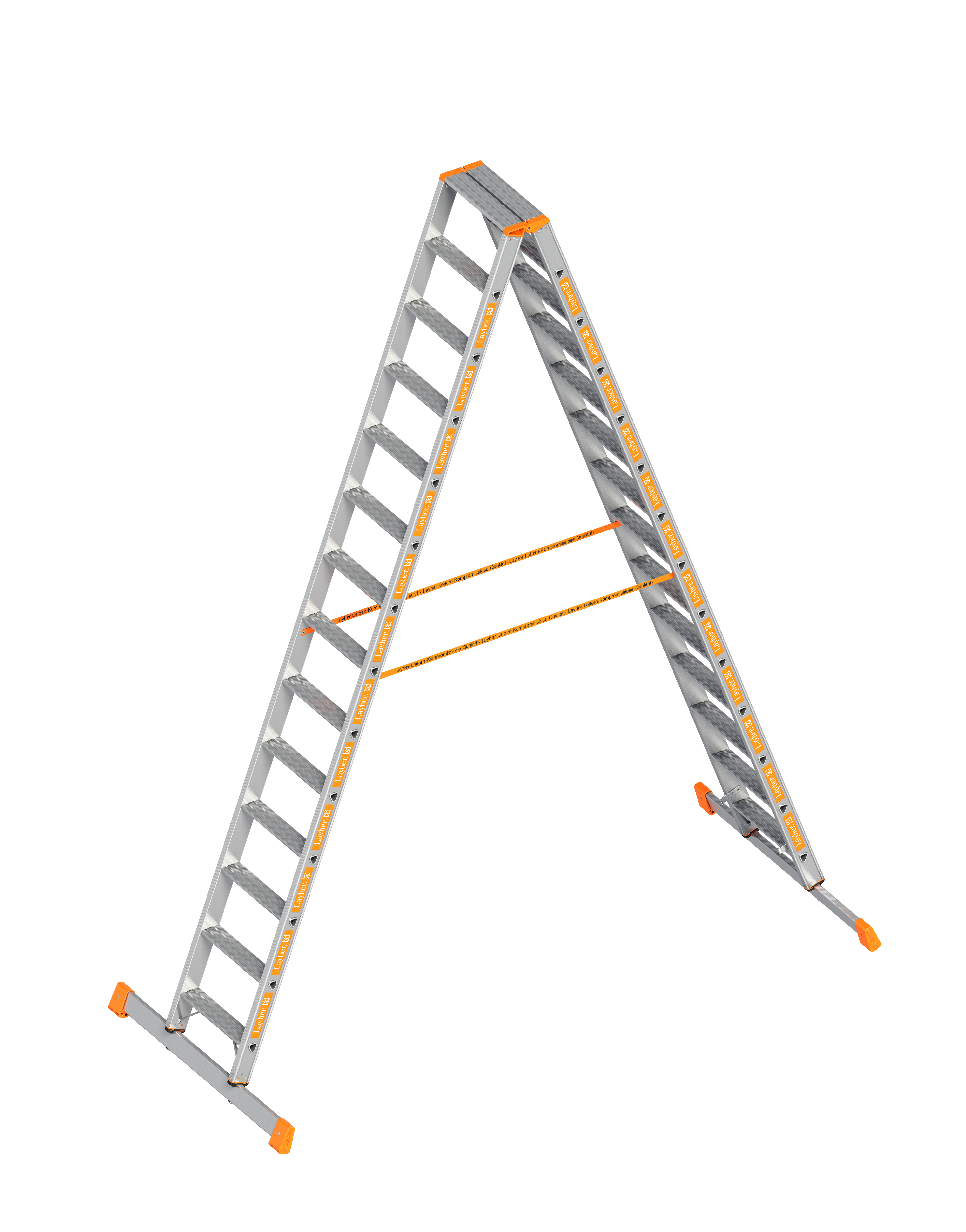 Stufenstehleiter TOPIC 1043.1 - 2x13 Stufen