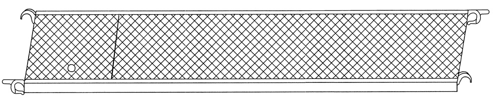 Plattform mit Durchstieg 0,75 x 2,85 m