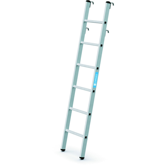 Stella LH, Gebördelte Sprossen-Regaleinhängeleiter, 6 Sprossen Stella LH, Gebördelte Sprossen-Regaleinhängeleiter, 6 Sprossen