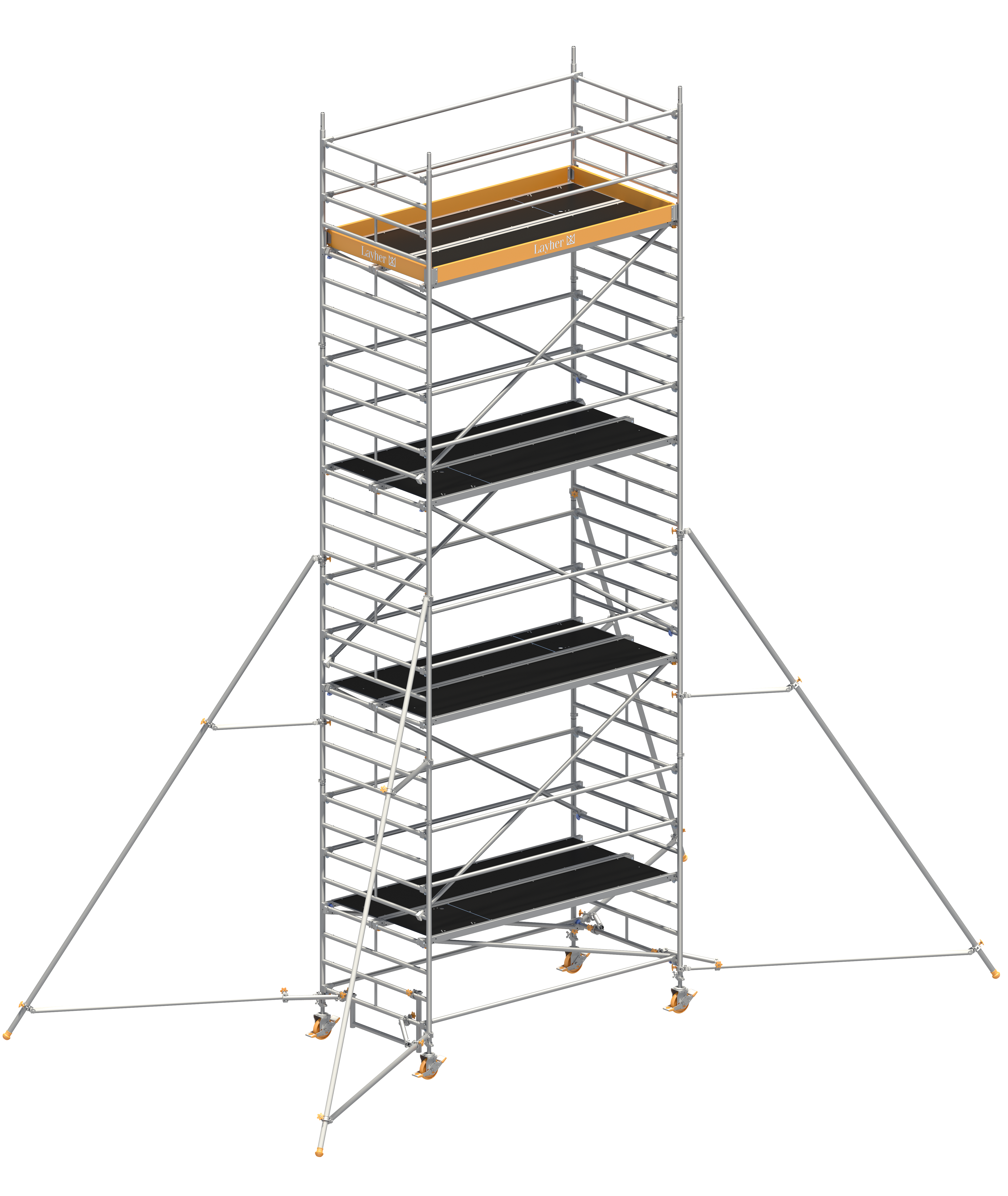 Uni Breit P2 mit Gerüststützen 5 m Uni Breit P2 mit Gerüststützen 5 m, Standhöhe 8,20 m