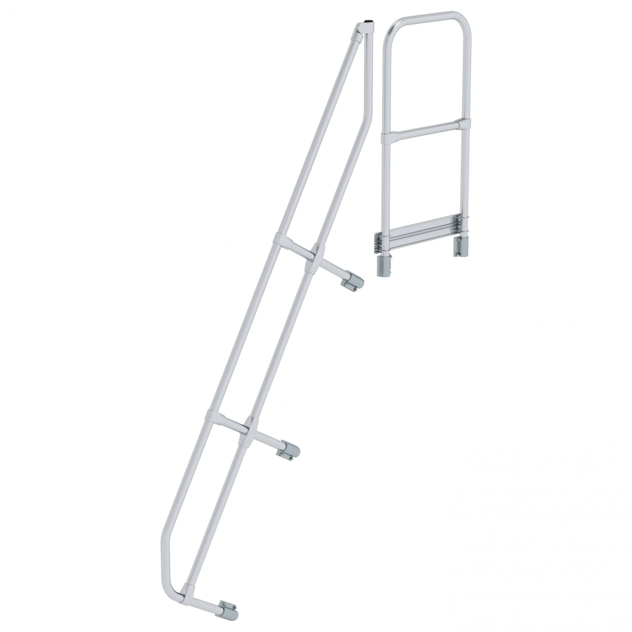 Zweiter Handlauf für Treppe 60° mit Podest, 8 Stufen Zweiter Handlauf für Treppe 60° mit Podest, 8 Stufen