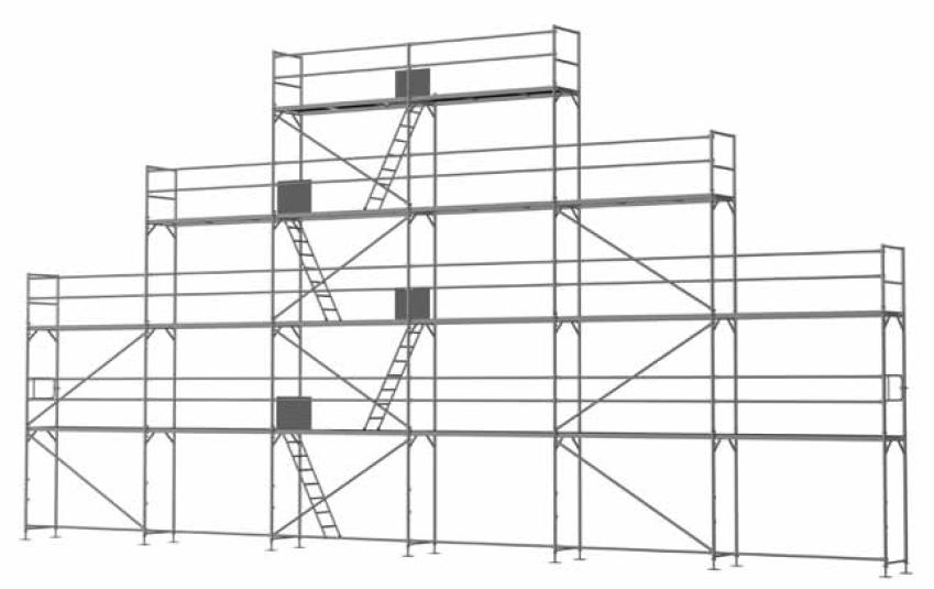 Giebelgerüst maxi - 3,0 m Felder