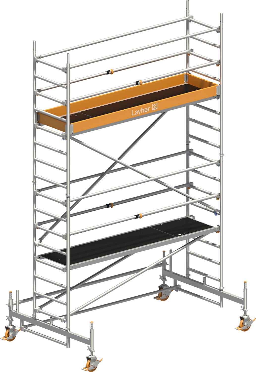 Uni Standard P2 mit Uni Telegeländer, Standhöhe 11,38 m