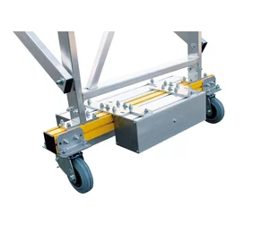 Aluminium-Podestleiter, fahrbar, klappbar, 6 Stufen Aluminium-Podestleiter, fahrbar, klappbar, 6 Stufen