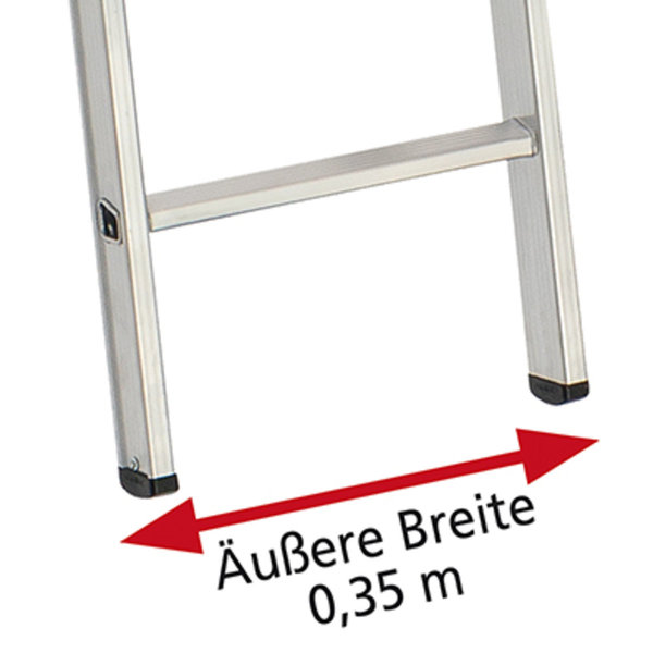 PREMIUM line Anlegeleiter - Fahrzeugleiter, 8 Sprossen PREMIUM line Anlegeleiter - Fahrzeugleiter, 8 Sprossen