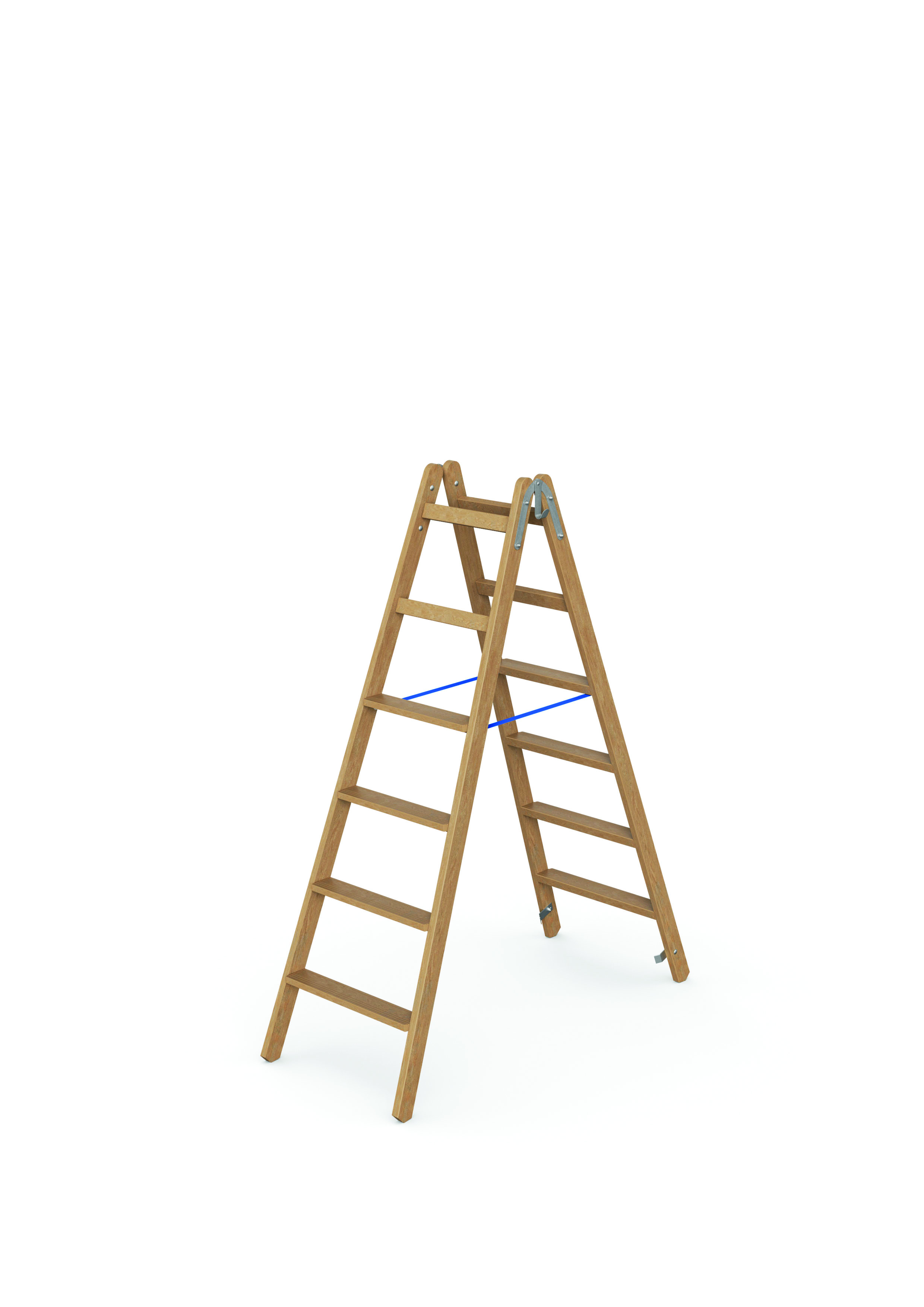 Holz Stufen-Stehleiter 2x4 Stufen Holz Stufen-Stehleiter 2x4 Stufen