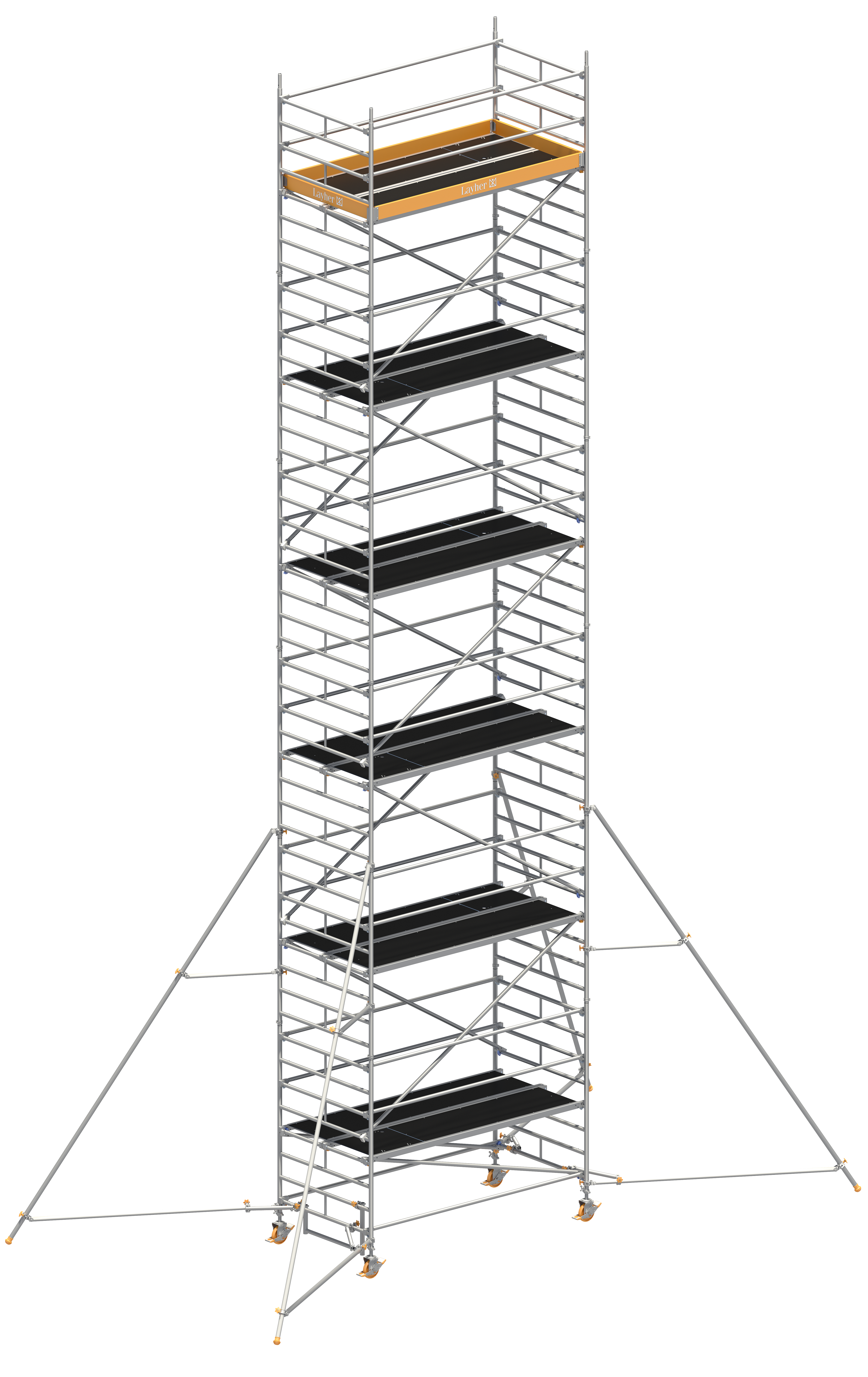 Uni Breit P2 mit Gerüststützen 5 m Uni Breit P2 mit Gerüststützen 5 m, Standhöhe 8,20 m