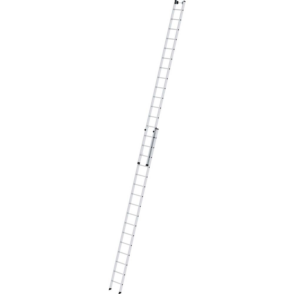 Aluminium-Schiebeleiter 2-teilig, ohne Traverse, 2x16 Sprossen Aluminium-Schiebeleiter 2-teilig, ohne Traverse, 2x12 Sprossen
