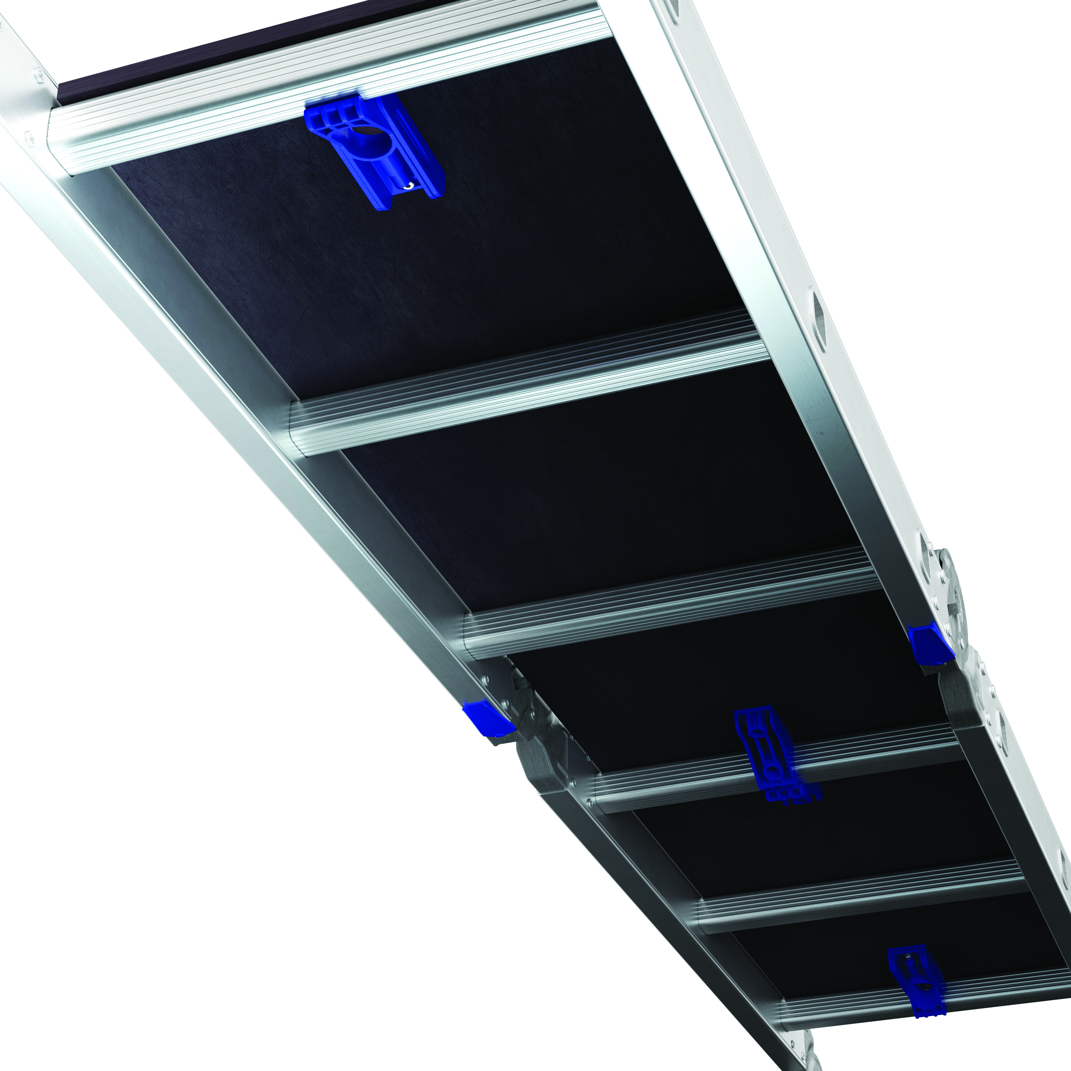 Vielzweckleiter 4x3 Sprossen mit Plattform Vielzweckleiter 4x3 Sprossen mit Plattform
