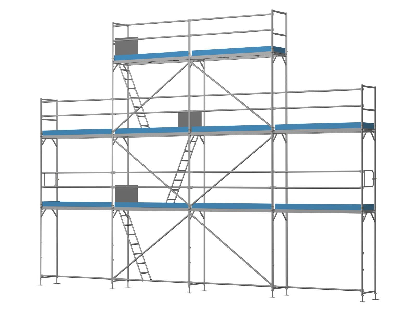 Giebelgerüst klein Komplett - 2,5 m Felder