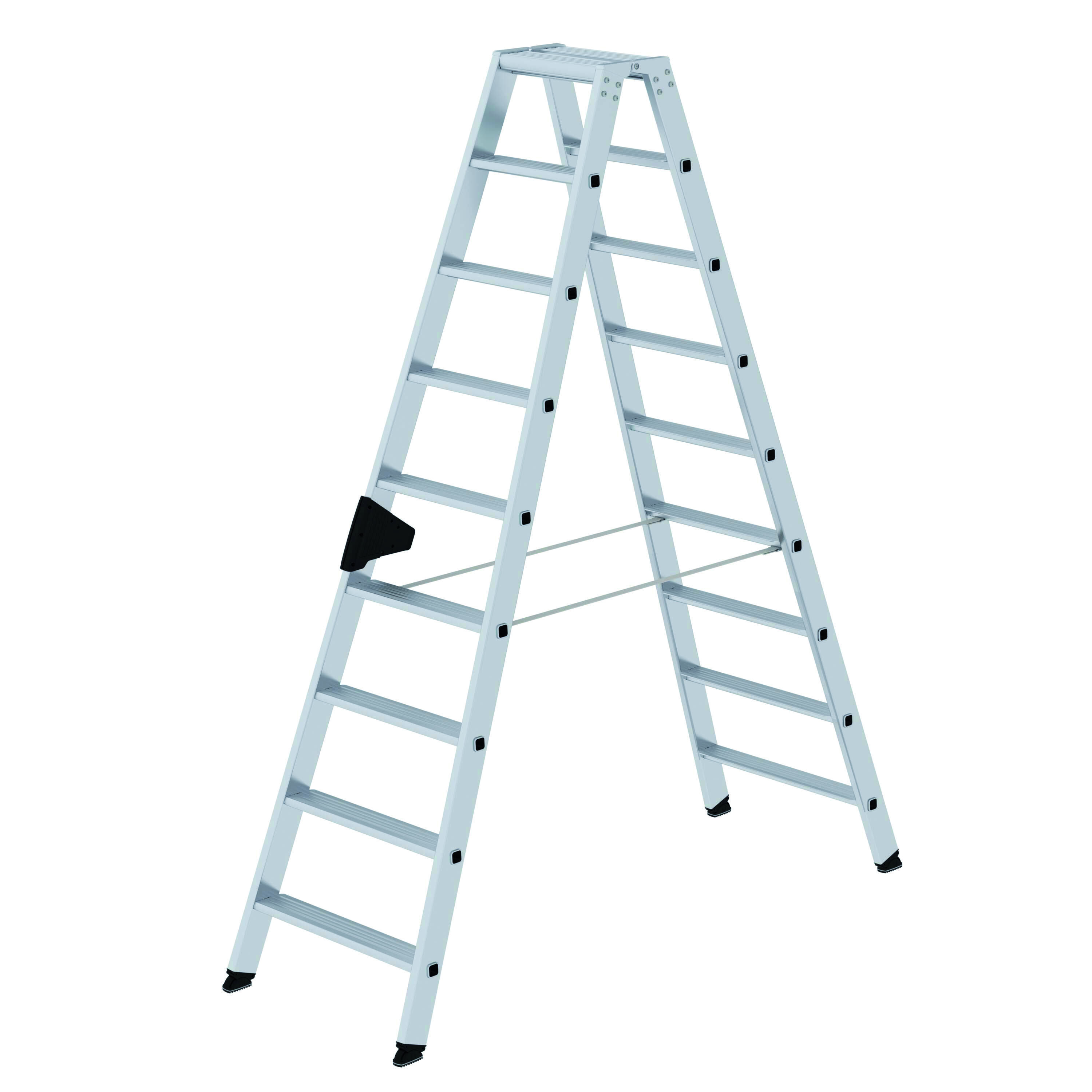 Stufen-Stehleiter beidseitig begehbar, 2x9 Stufen Stufen-Stehleiter, beidseitig begehbar, 2x3 Stufen